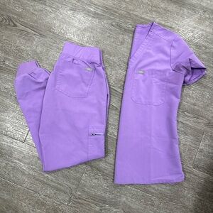 FIGS Scrubs - Dusk Purple - Catarina Top w/ Zamora Joggers